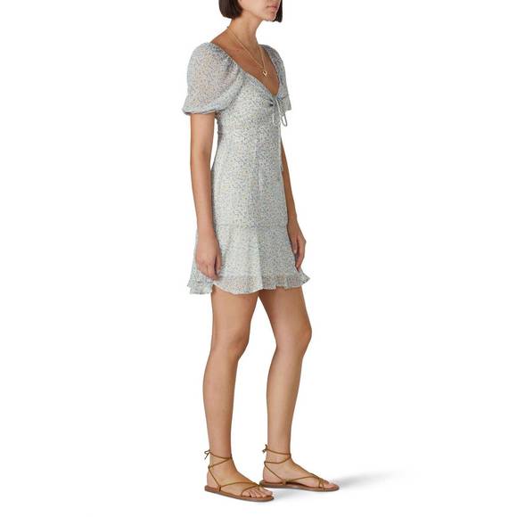 LOUNA daisy dress in blue - Picture 2 of 5